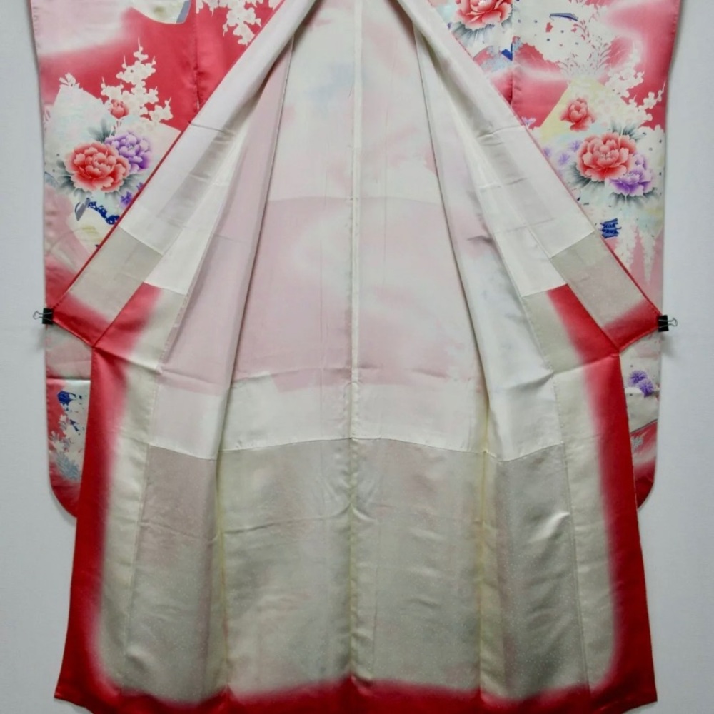Showa Era Japanese Silk Furisode Kimono